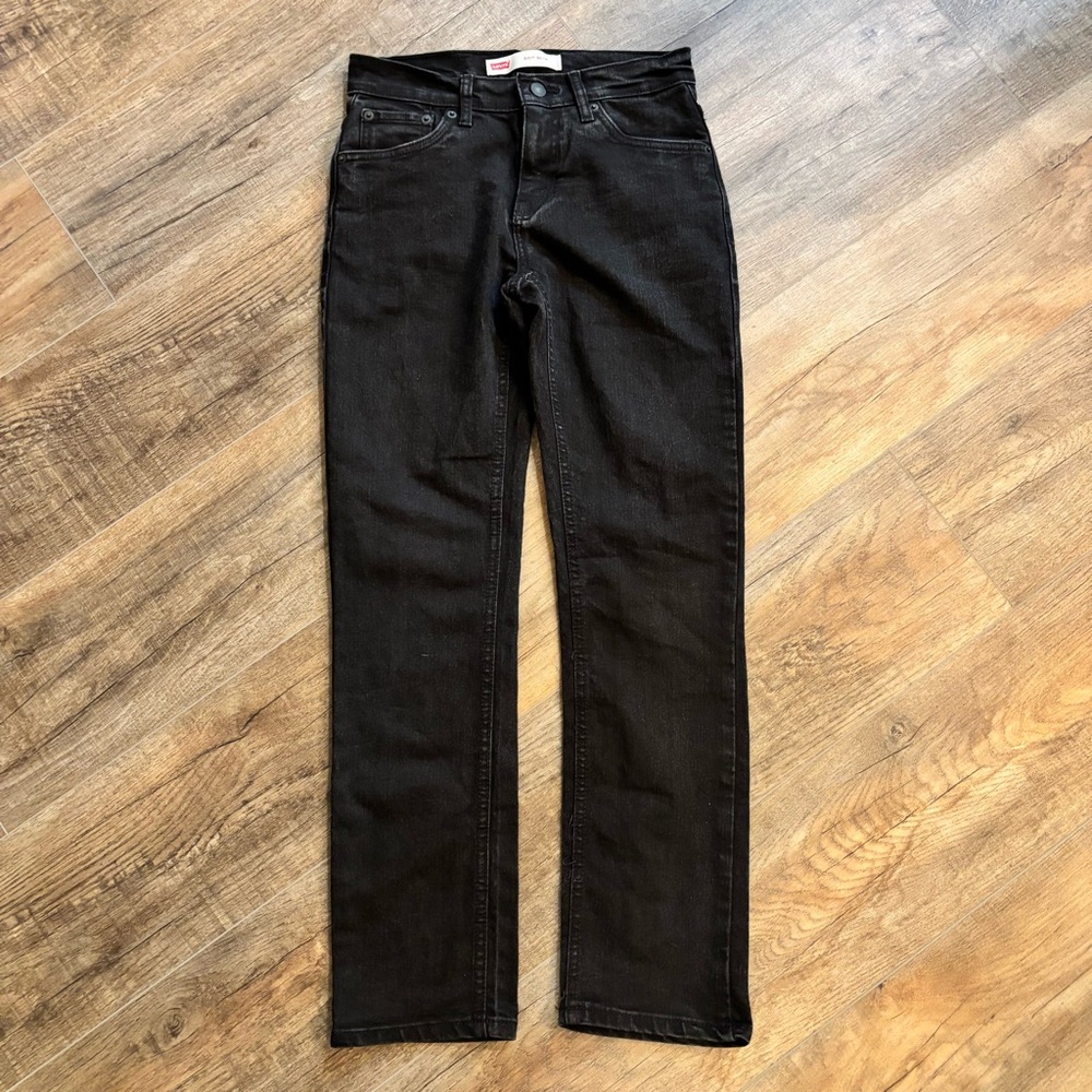 Levi's 511 Slim‎ Kids Black Jeans Straight 14 Regular Boys or Girls Denim Casual